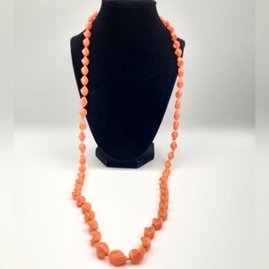 Sarah Coventry Vintage Coral Beaded Necklace